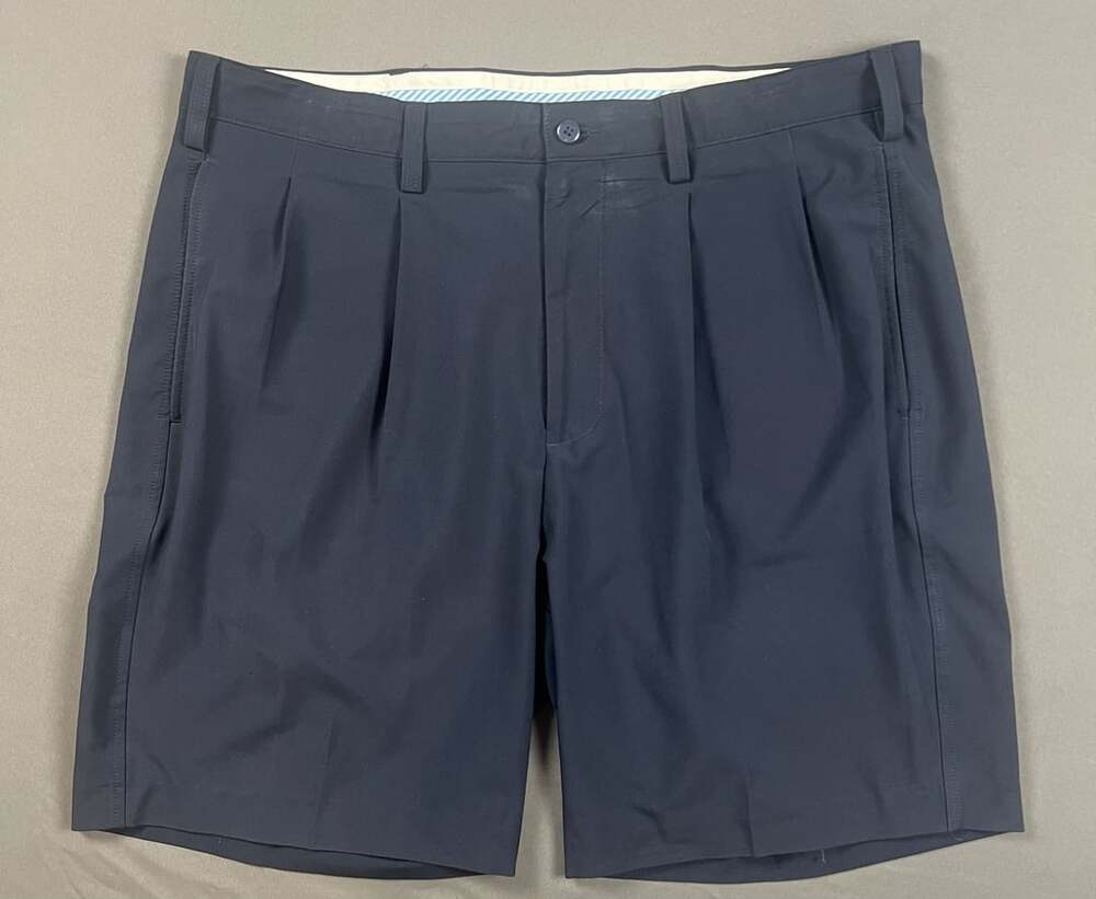 FootJoy Men's Navy Blue Pleated Golf Shorts Size 38